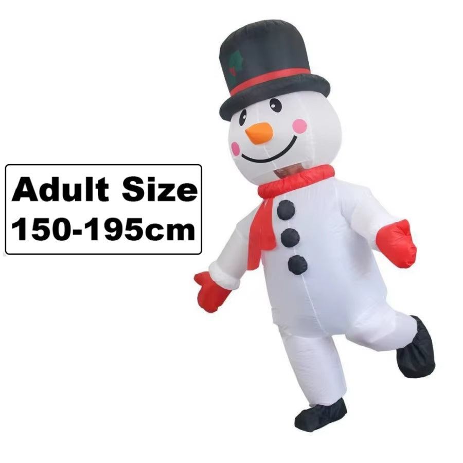 Hilarious Inflatable Christmas Costumes - Santa, Reindeer, Snowman & Christmas Tree for Adults - Perfect for Halloween & Carnival Parties!