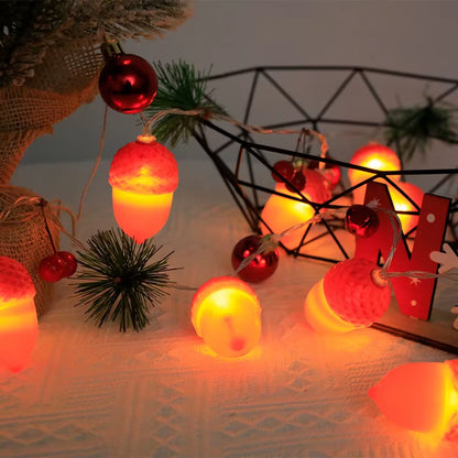 Festive LED Christmas String Lights - 10/20/40 Lights for Indoor Decor, Perfect for Trees and Parties!