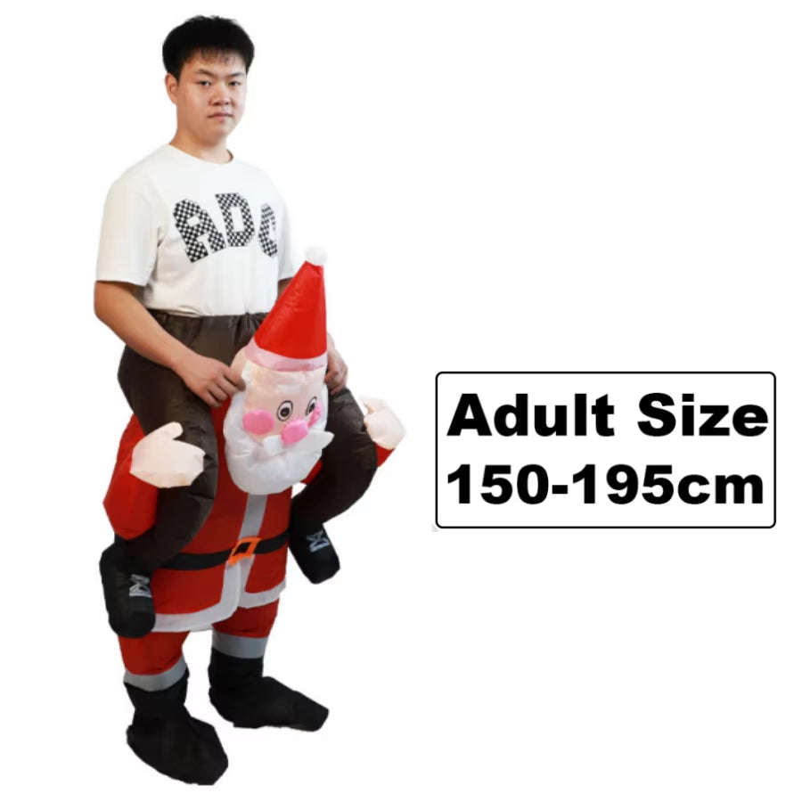 Hilarious Inflatable Christmas Costumes - Santa, Reindeer, Snowman & Christmas Tree for Adults - Perfect for Halloween & Carnival Parties!